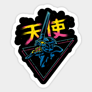 Retrowave Eva Sticker